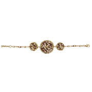 Sachi Coffee & Cream Collection Bracelet - Three Big Discs