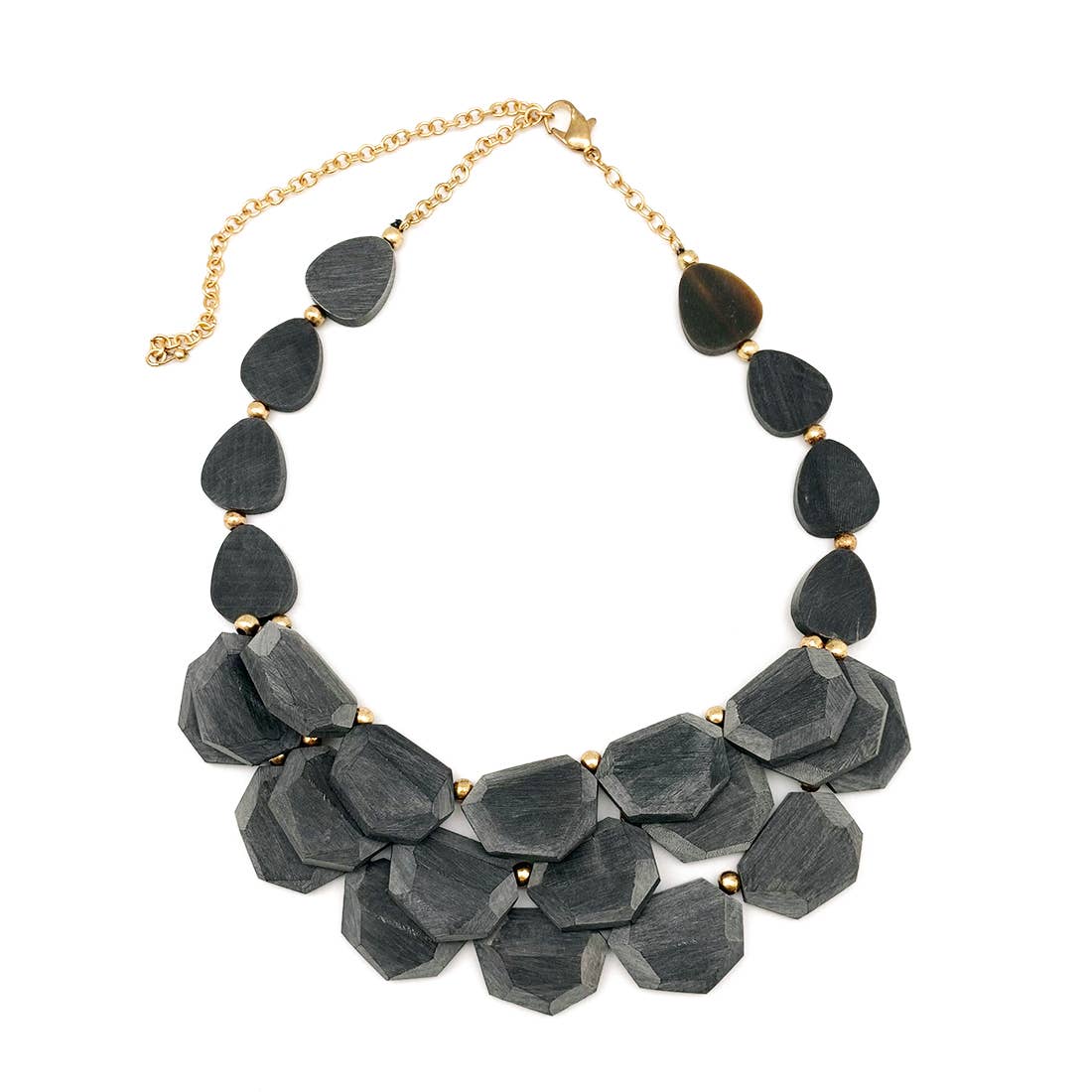 Omala Modern Monochrome Collection - Large Faceted Beads