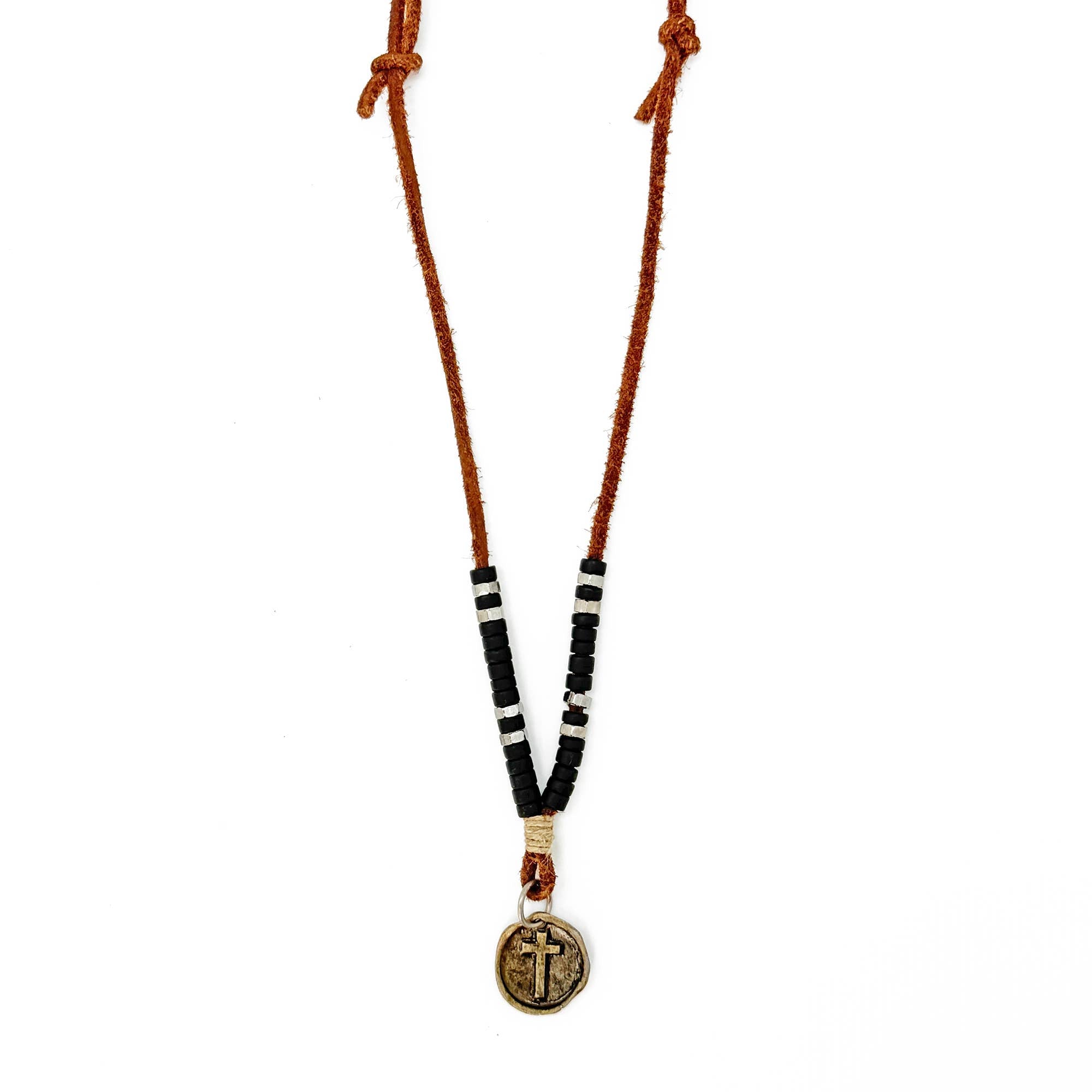 Aadi Journey Cross Coin Necklace