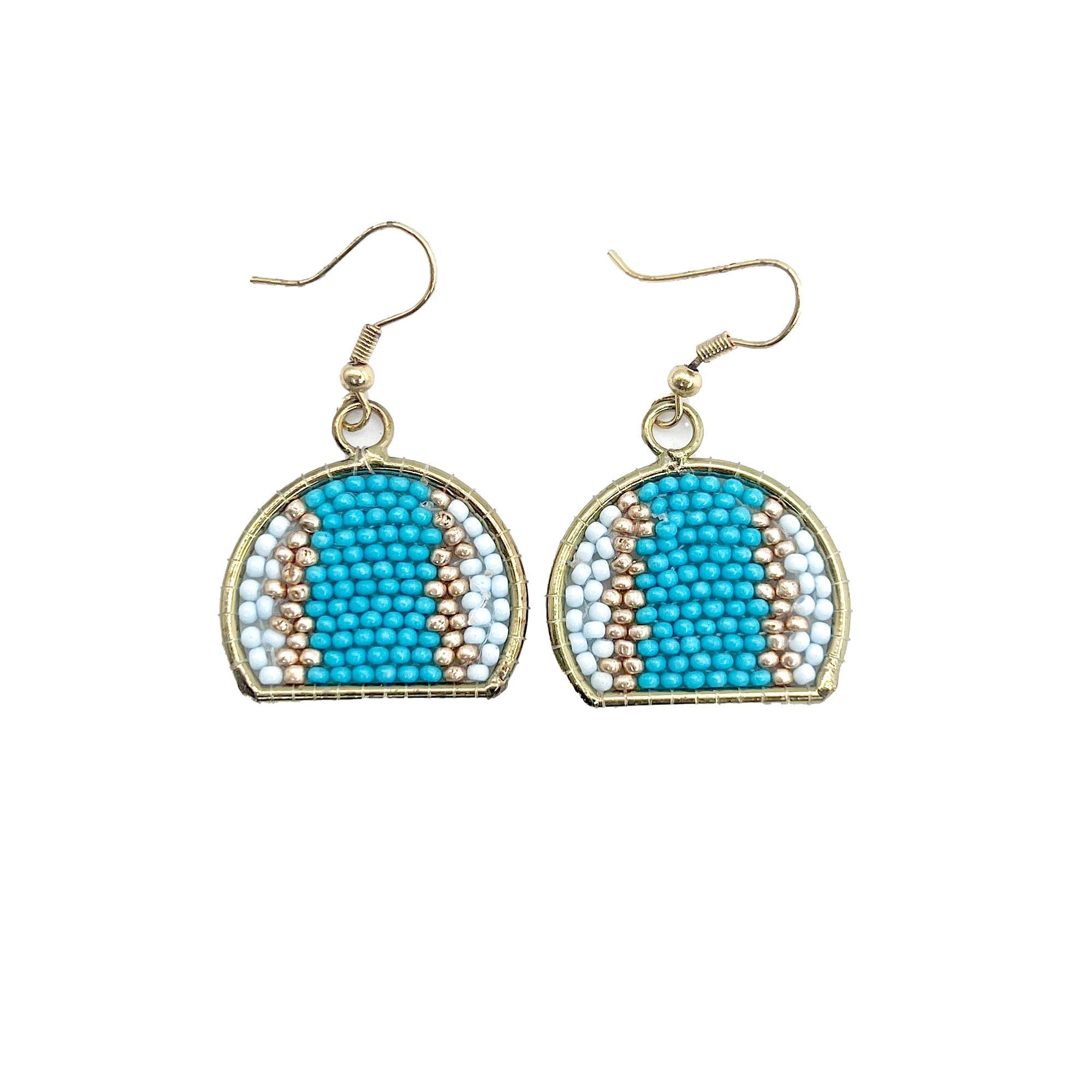 Seed Bead Arch Earrings - Multiple Color Styles