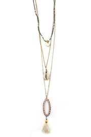 Sachi Shell and Tassel Necklace