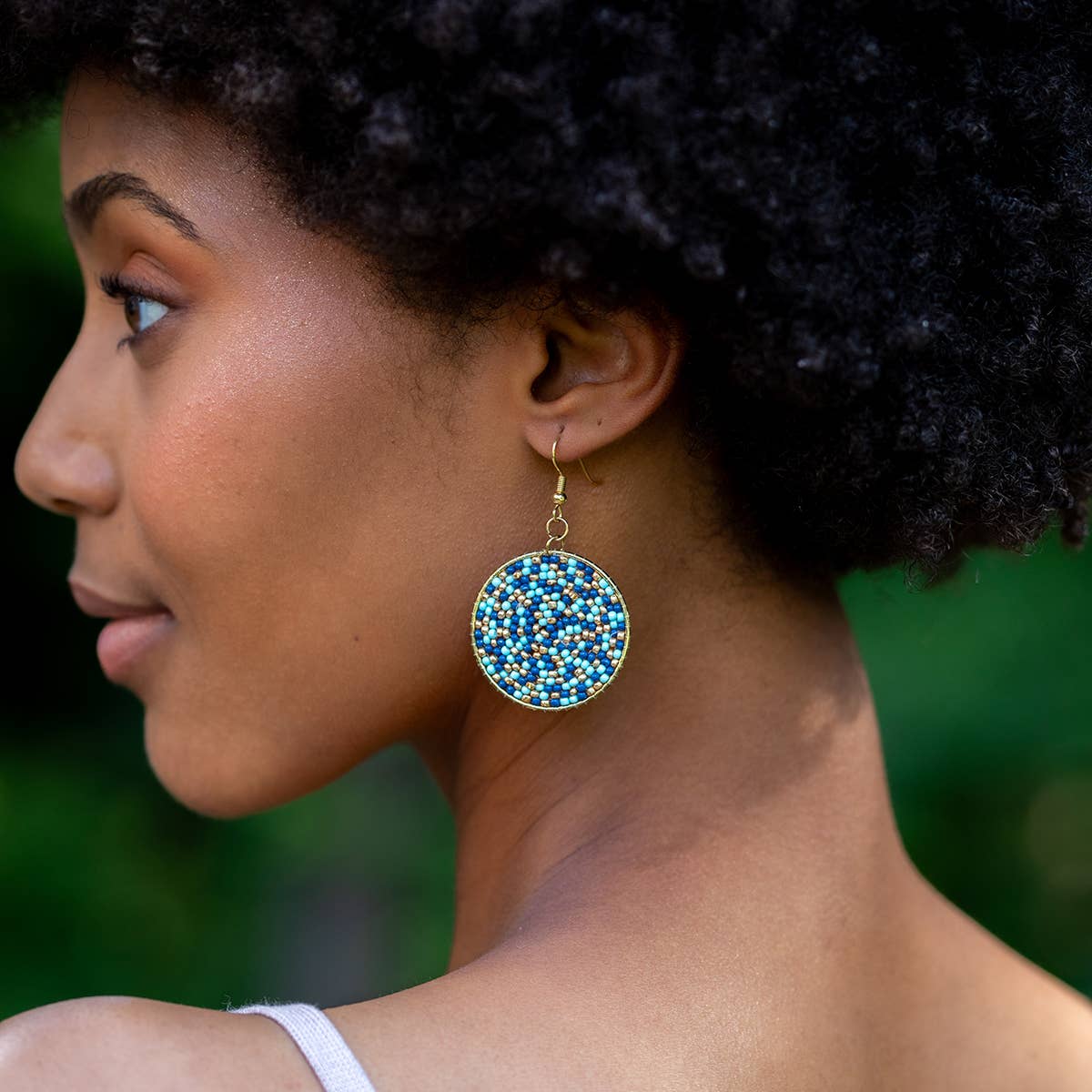 Seed Bead Sprinkle Earrings - Multiple Color Styles