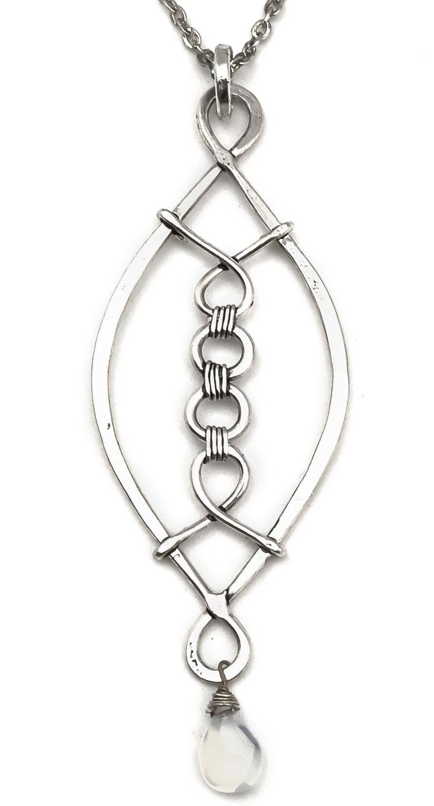 Banjara Braid and Quartz Necklace
