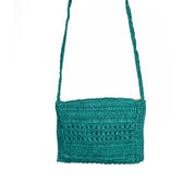 Lola Bag - Crossbody Pouch with Zipper - Bright Teal