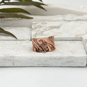 Handcrafted Copper Swirl Ring