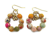 Aasha Wire-Wrapped Beads Earrings