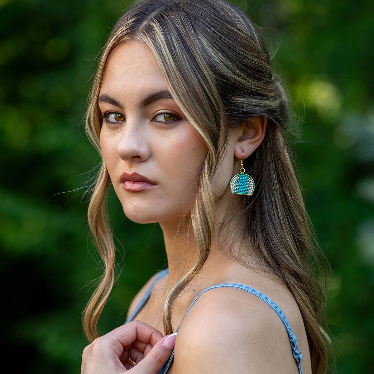 Seed Bead Arch Earrings - Multiple Color Styles