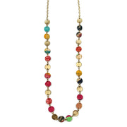 Aasha Coin Beaded Kantha Handcrafted Necklace