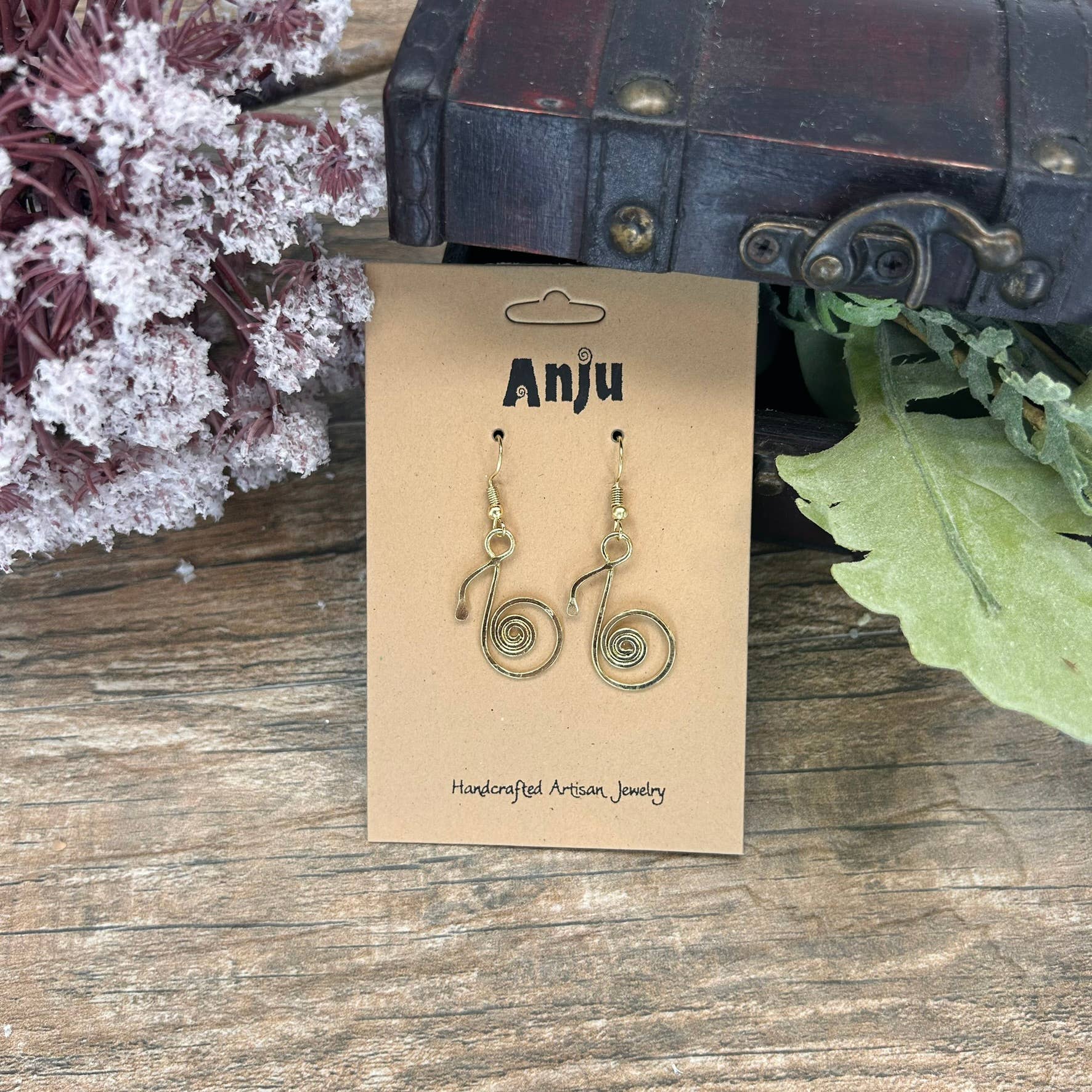 Gold Plated Earrings - Smaller Size Music Note