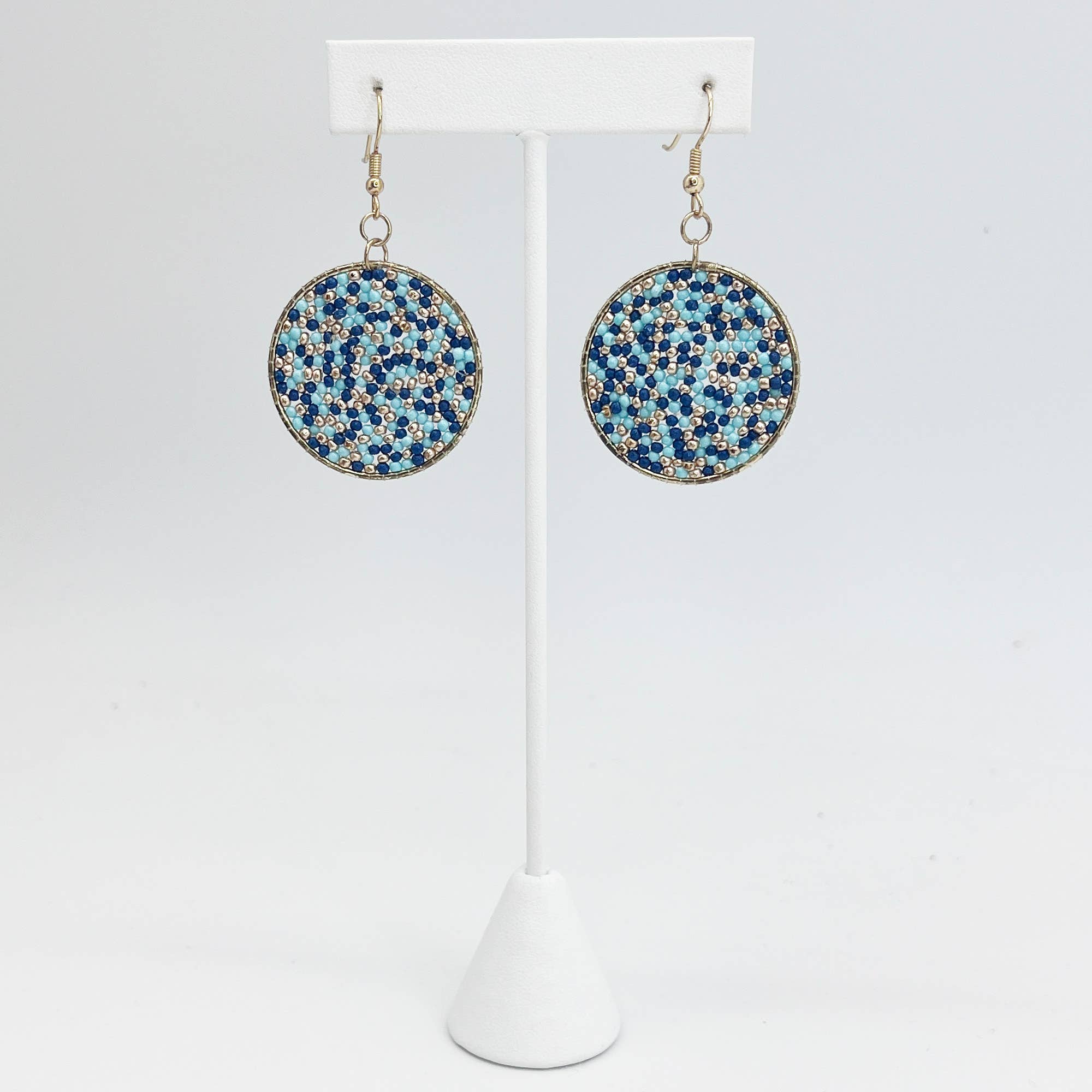 Seed Bead Sprinkle Earrings - Multiple Color Styles