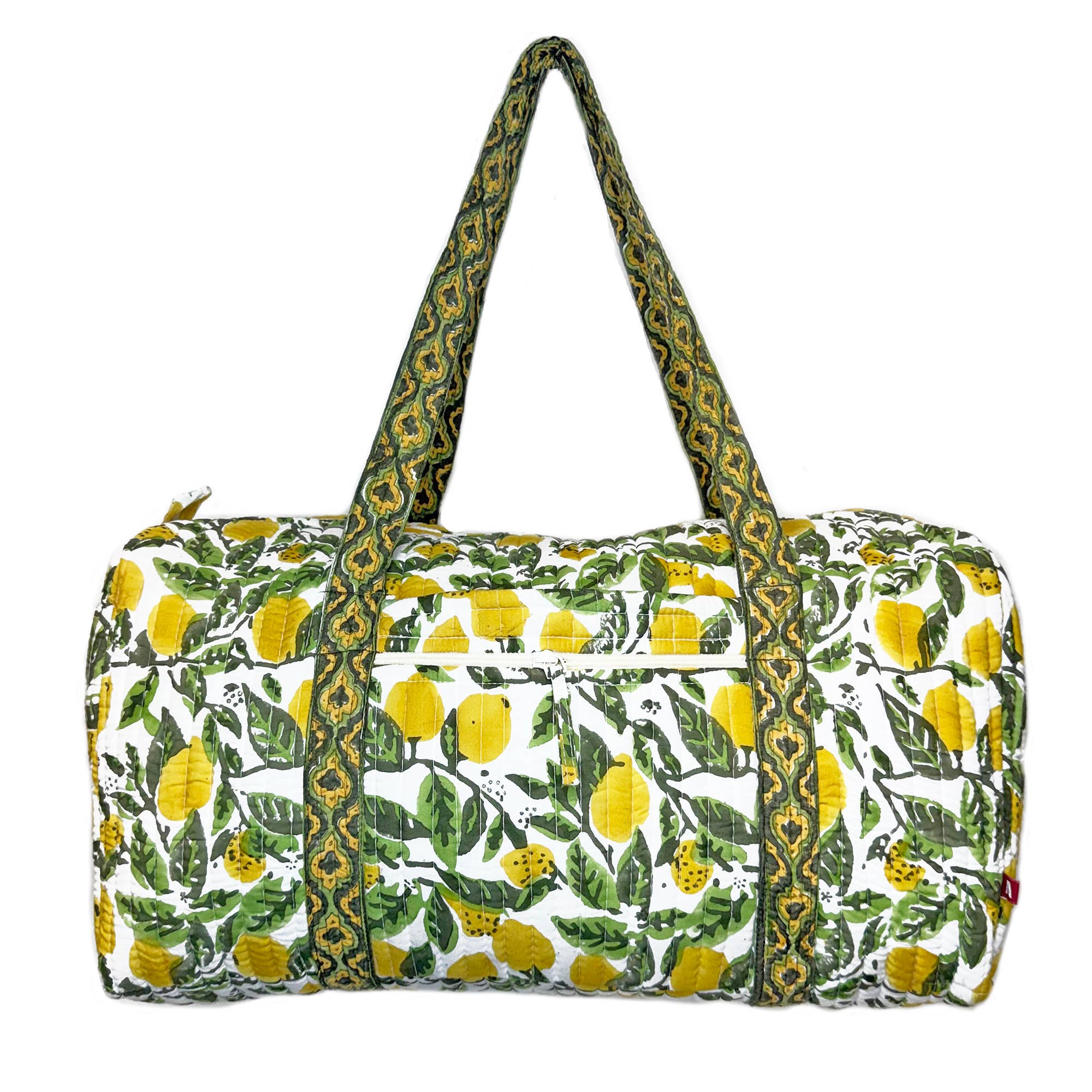 Lemon Grove Block Printed Large Duffle
