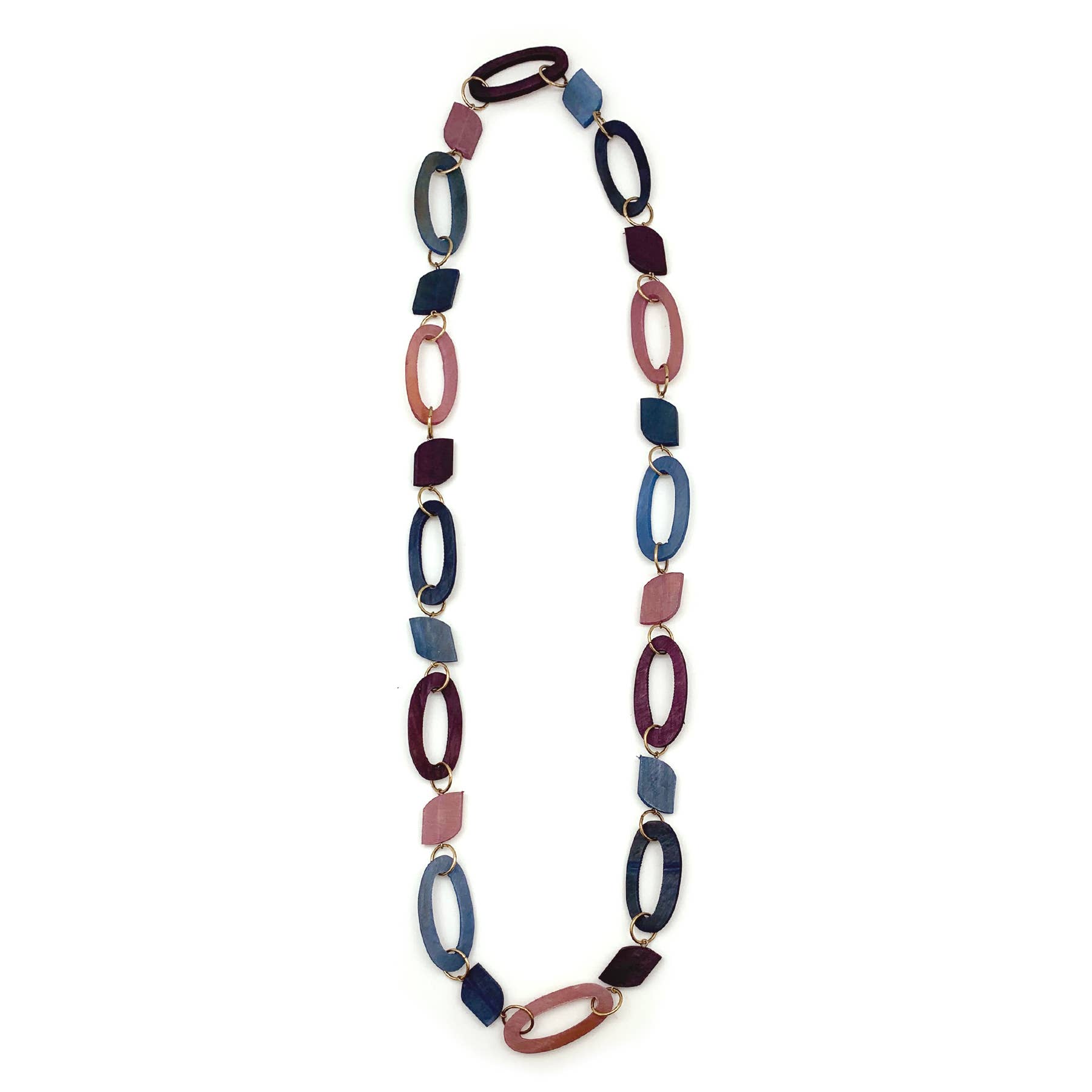 Omala Heliotrope Collection Necklace - Geometric and Ovals