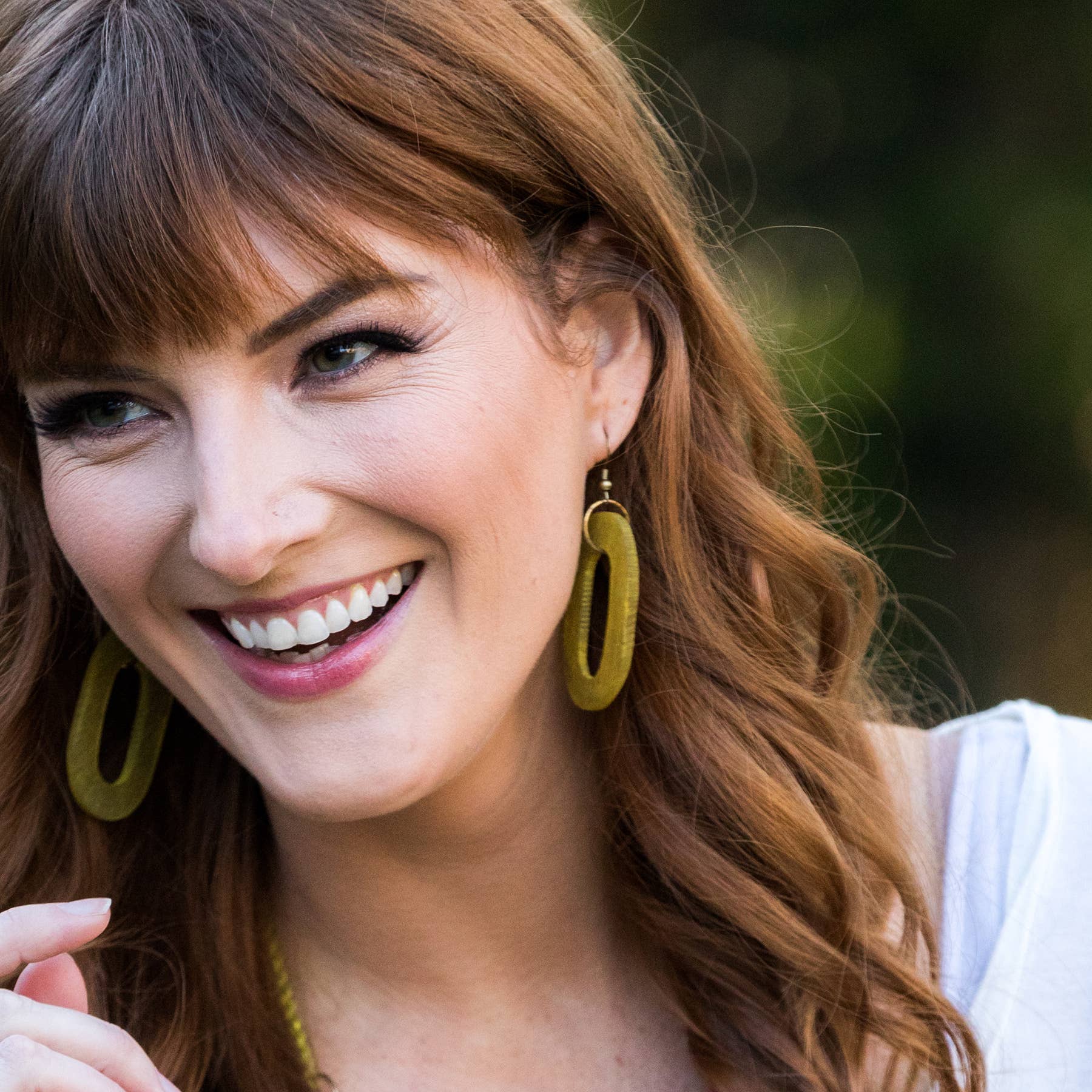 Omala Pleasing Pastels Collection Earrings - Long Oval Beads