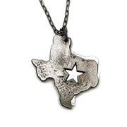 Home State Jewelry - Pewter Necklace - Texas with Lonestar