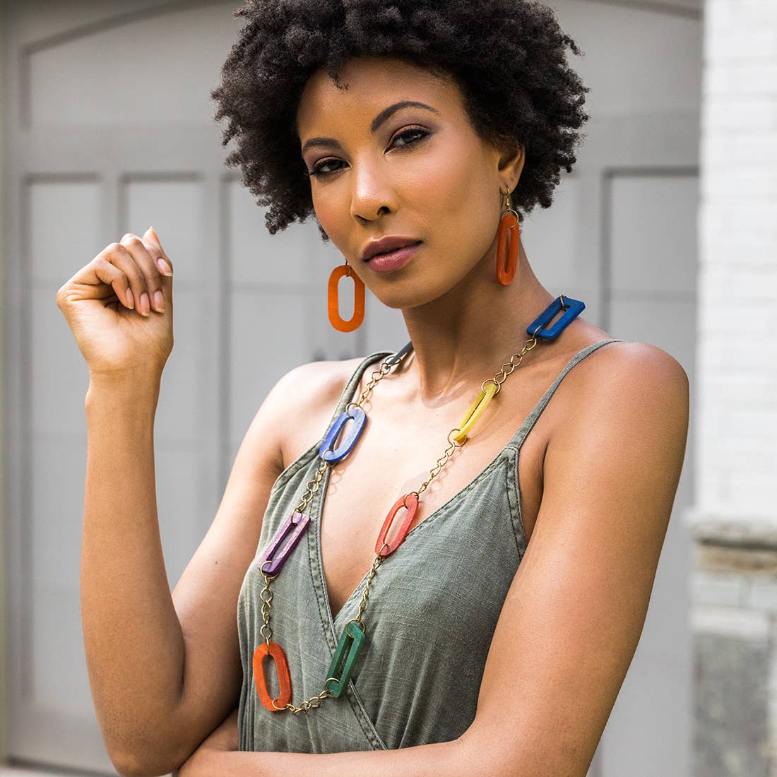 Omala Rainbow Collection Necklace - Station Necklace