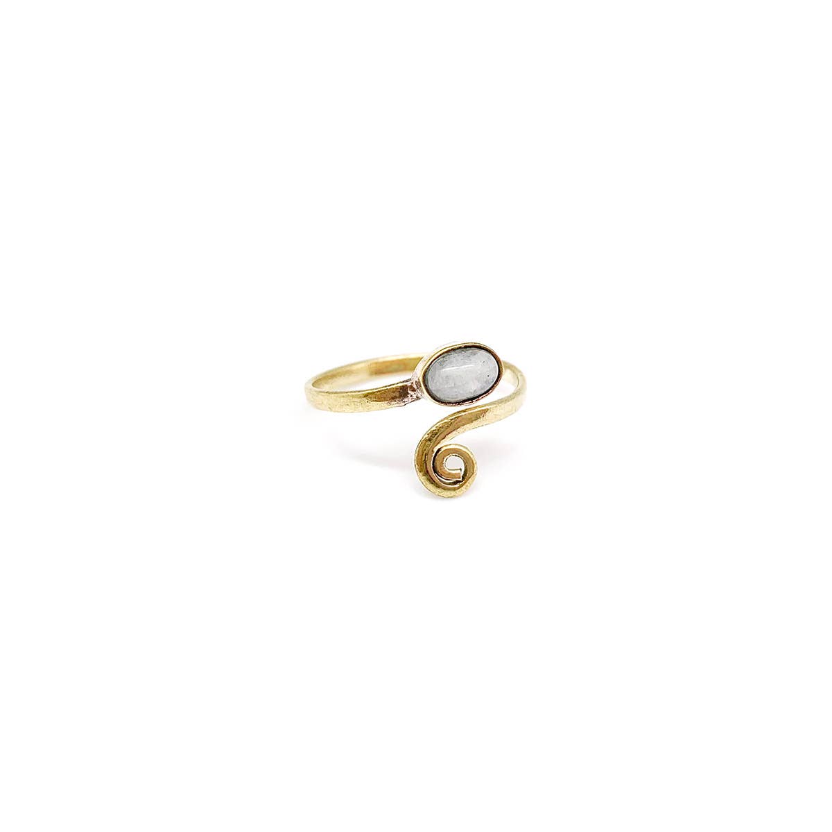 Tanvi Collection Ring - Gold Oval With Moonstone