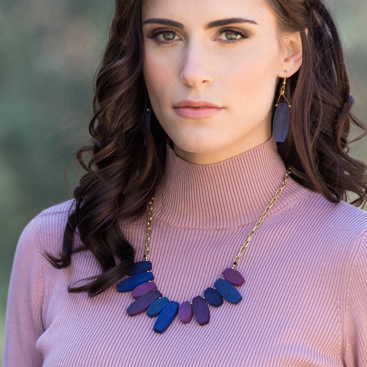 Omala Heliotrope Collection Necklace - Graduated Beads