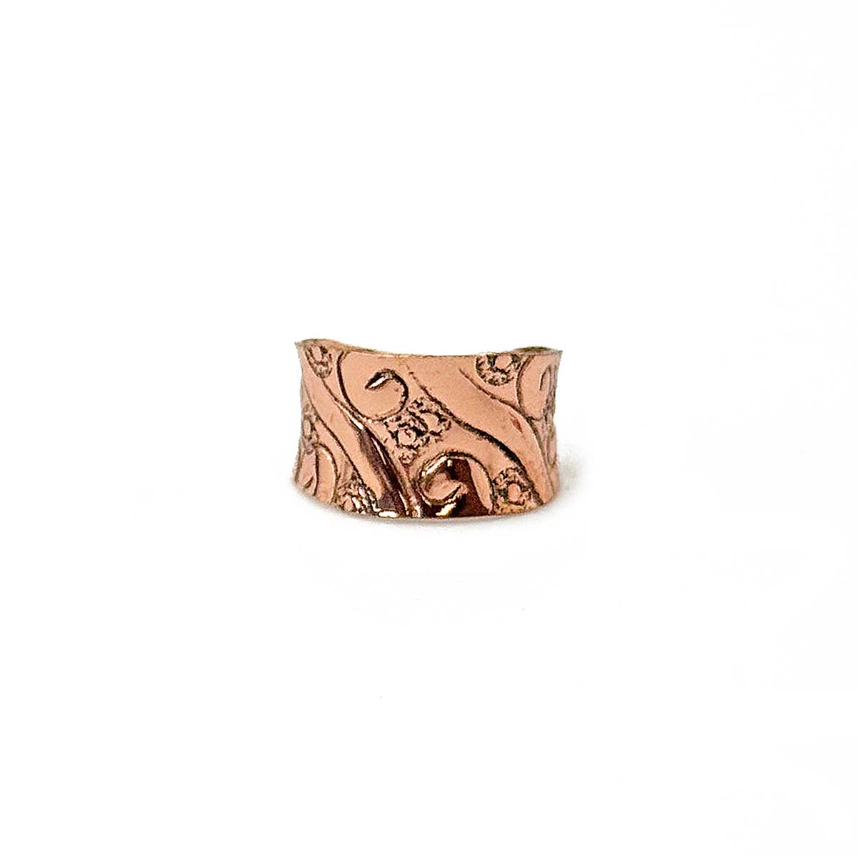 Handcrafted Copper Swirl Ring