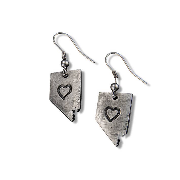 Home State Jewelry - Pewter State Earrings