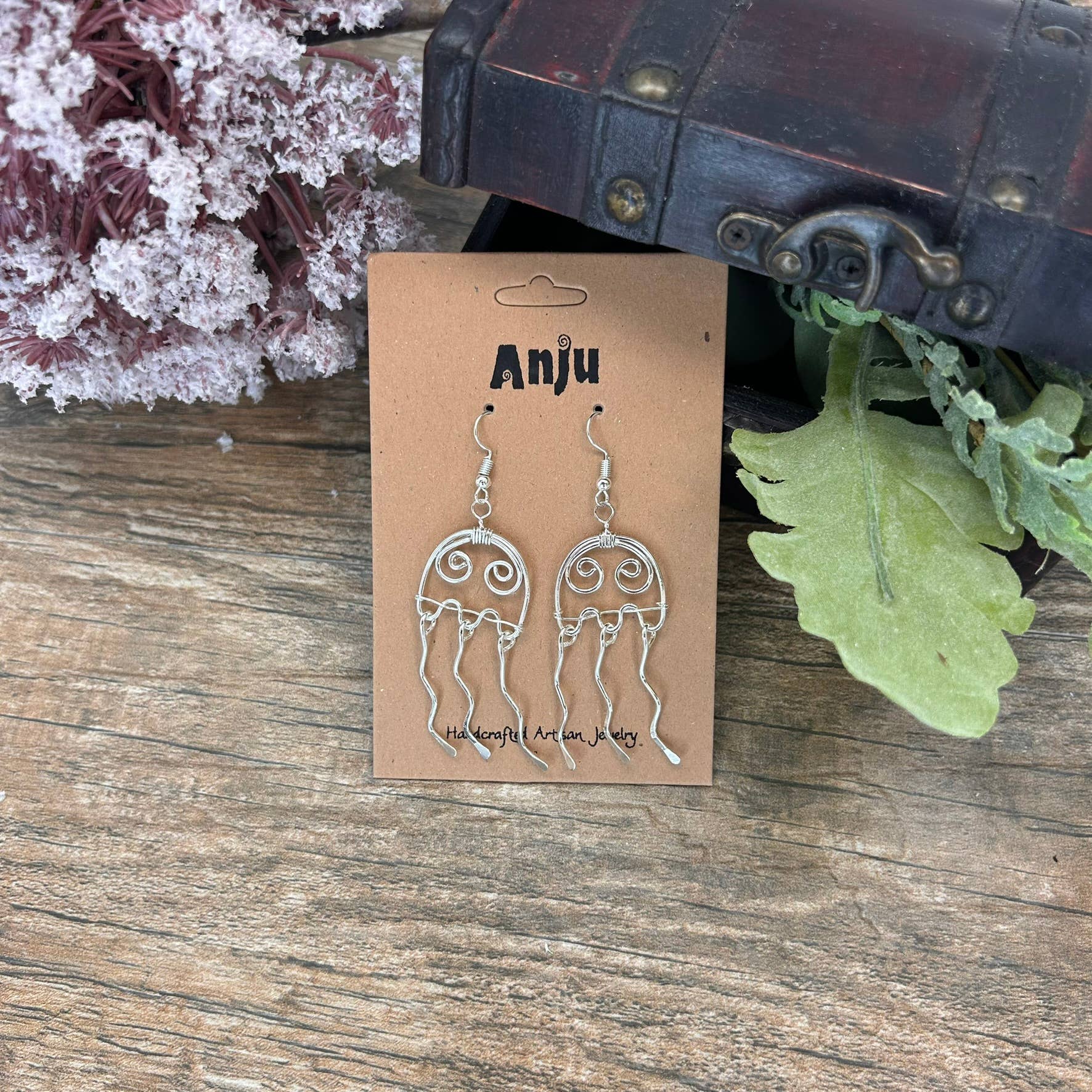 Silver Plated Earrings - Smaller Size Jellyfish