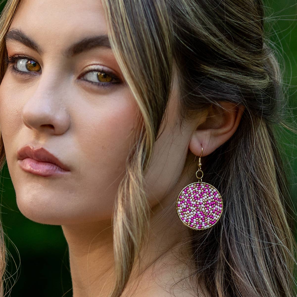 Seed Bead Sprinkle Earrings - Multiple Color Styles