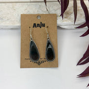 Handcrafted Kashi Semiprecious Stone Earrings - Blood Stone