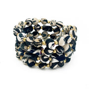 Aasha Monochrome Coil Kantha Beaded & Handcrafted Bracelet