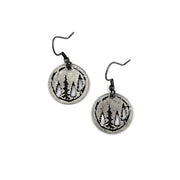 Pewter Earrings - Woodland Trees