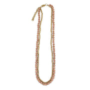 Sachi Mulberry Mix Necklace - Two Short Strands Light Pink