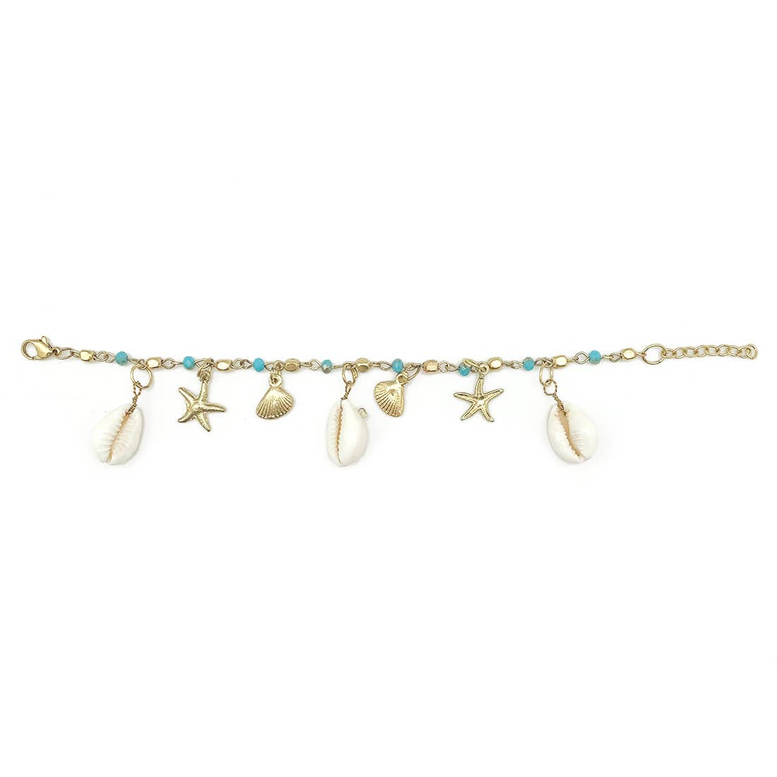 Sachi Golden Coastline Collection Bracelet - Blue Beaded