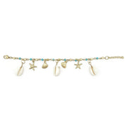 Sachi Golden Coastline Collection Bracelet - Blue Beaded