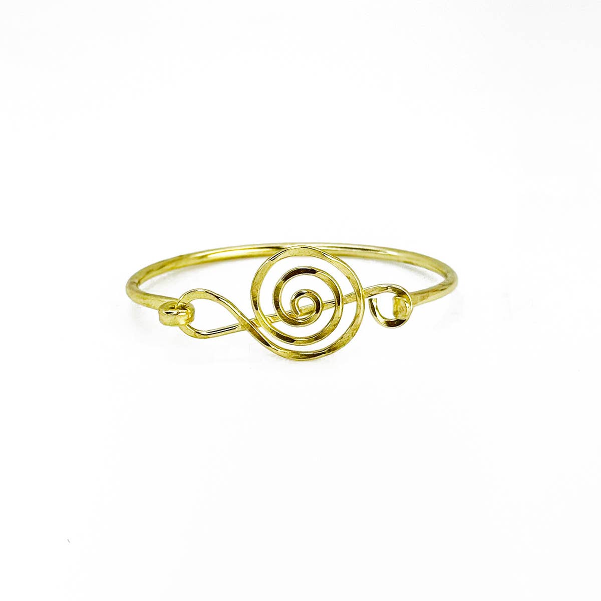 Handcrafted Gold Plated Swirl Bracelet