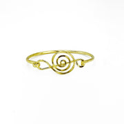 Handcrafted Gold Plated Swirl Bracelet