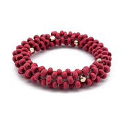 Sachi Chromatic Hues Rope Bracelet  - Red