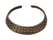 Basketweave Lattice Choker Necklace