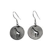 Pewter Earrings - Giraffe