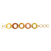 Omala Citrus Sunshine Collection Open Circles Link Bracelet