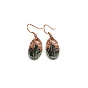 Pewter Earrings - Abstract Ovals