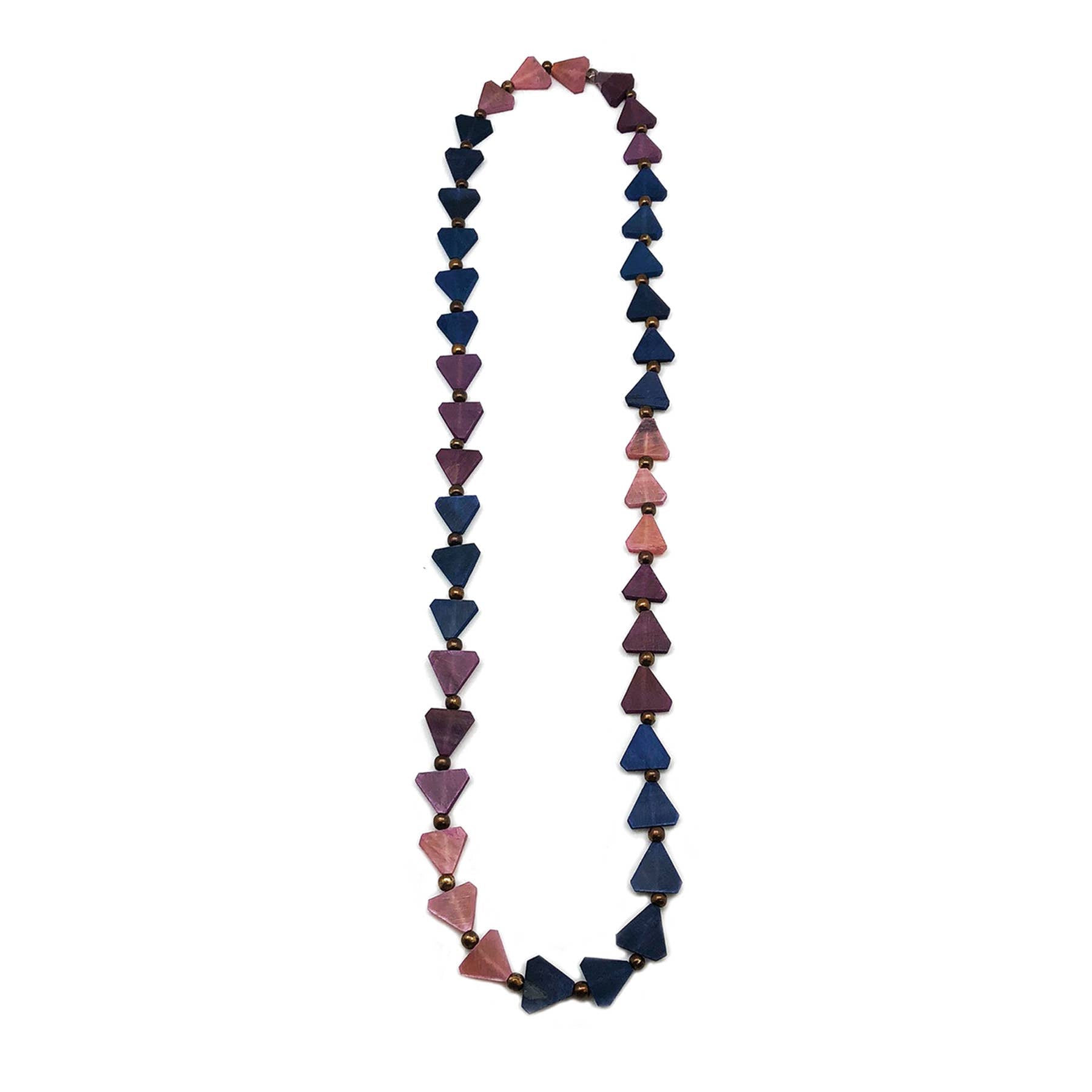 Omala Heliotrope Collection Necklace - Triangle Beads
