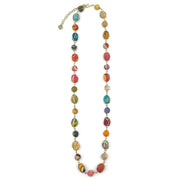 Aasha Brass Curled Wire Beads Mid-Length kantha Necklace