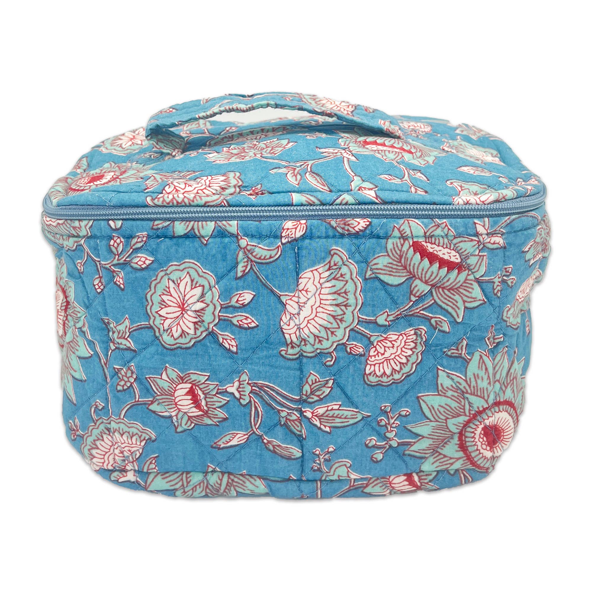 Chippa Sapphire Blooms Large Cosmetic Case