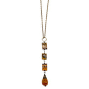 Banjara Cascading Stones Necklace - Tigereye, Camel Jasper