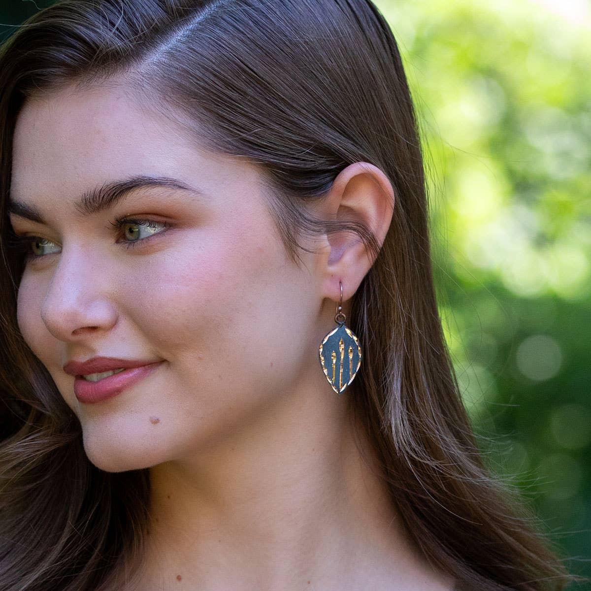 Patina Dandelion Whisper Earrings