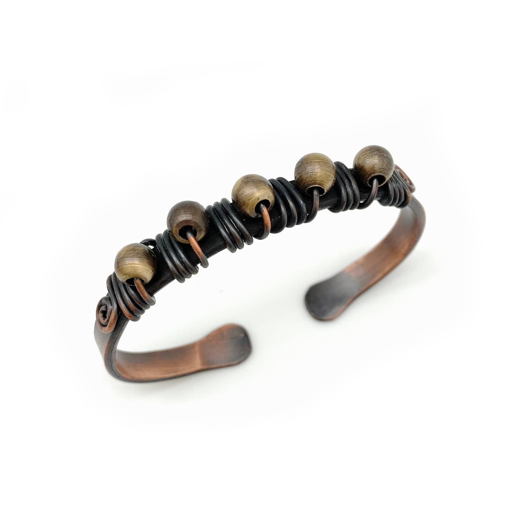 Solid Copper Unisex Adjustable Cuff