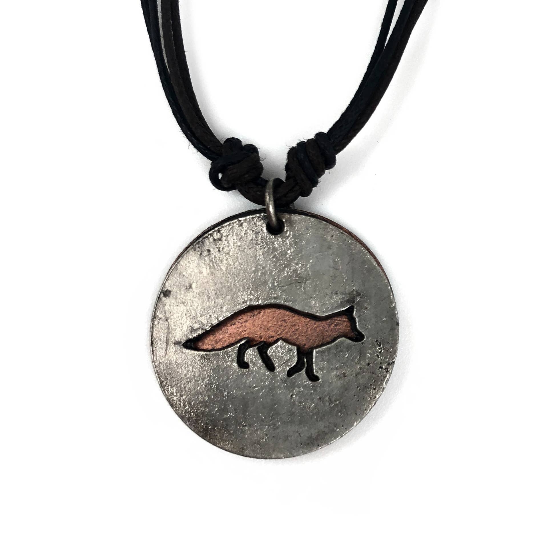 Pewter Necklace - Fox