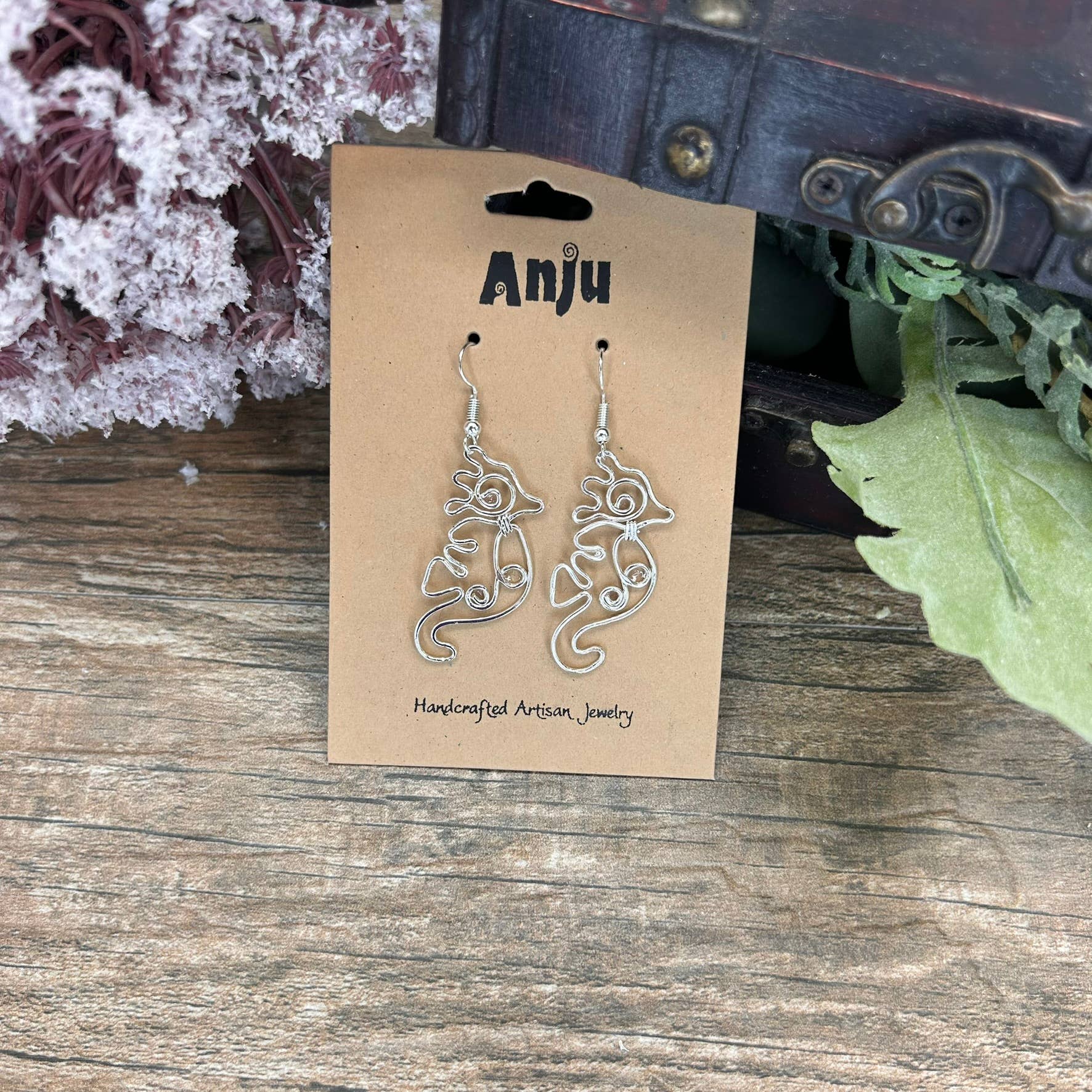 Silver Plated Earrings - Smaller Size Seahorse