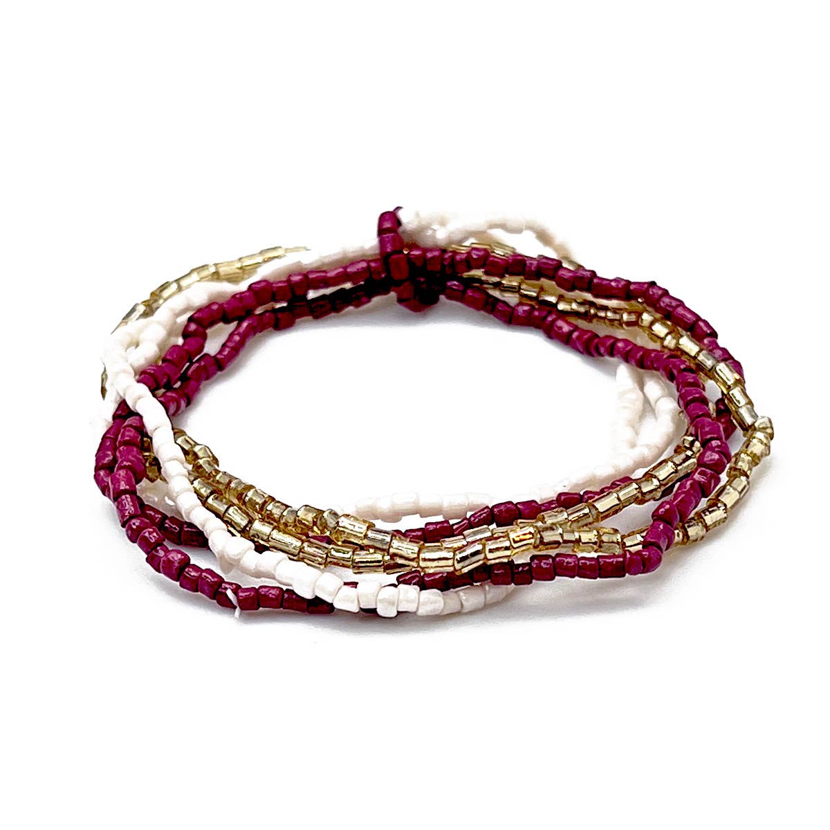 Seed Bead Stretchy Bunch Bracelets - Multiple Color Styles