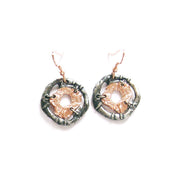 Pewter Earrings - Abstract Circle