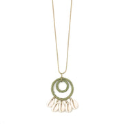 Sachi Calming Sage Collection Necklace - Ring, Cowrie Shells
