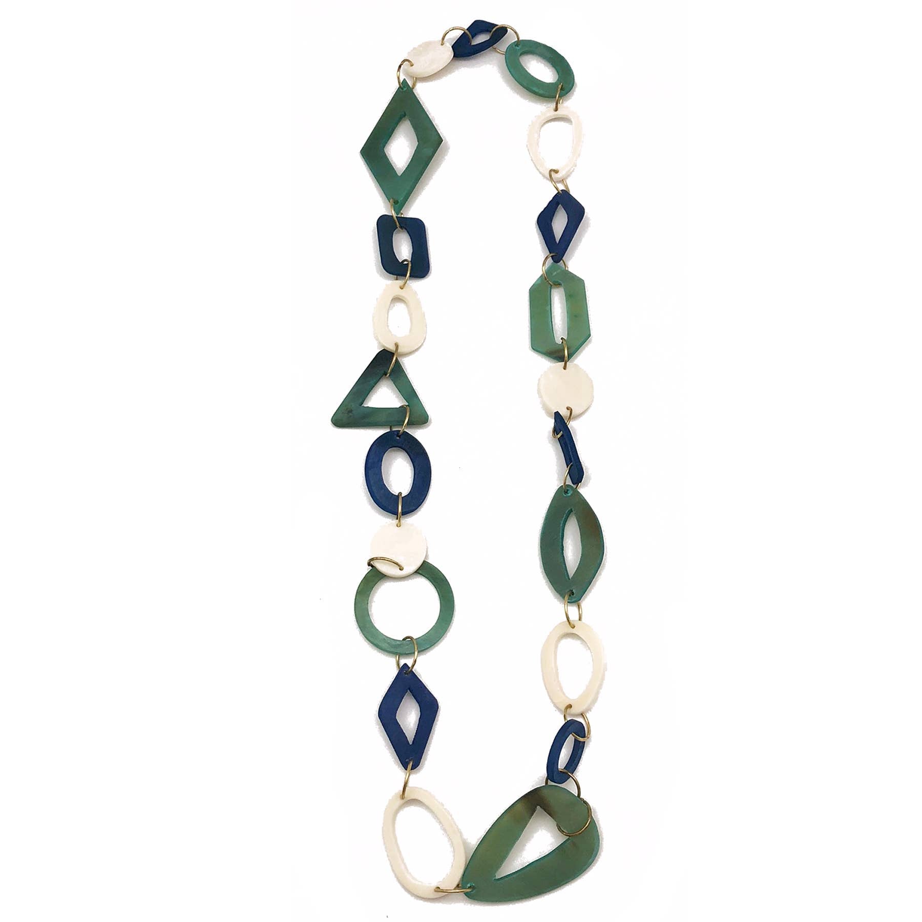 Omala Azure Coast Collection Necklace - Mixed Size Beads